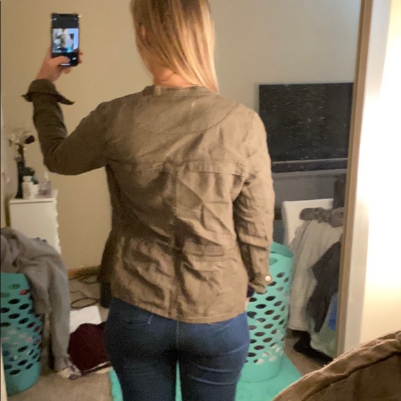 Olive Cloth Jacket - Picture 3 of 3